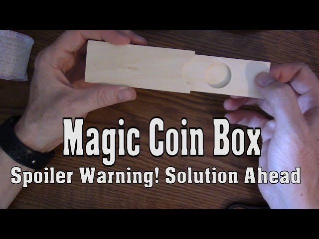 Coin Disappearing Box Magic Creative Puzzle Children Magic Toy Stage Pr VQ CLSBJ 