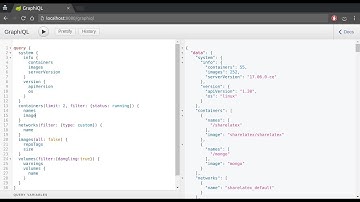 Docker API GraphQL