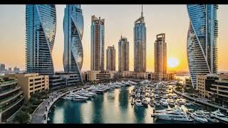 Dubai Marina Drone View 🇦🇪 | The Most Beautiful Skyline in the World | 4K Aerial