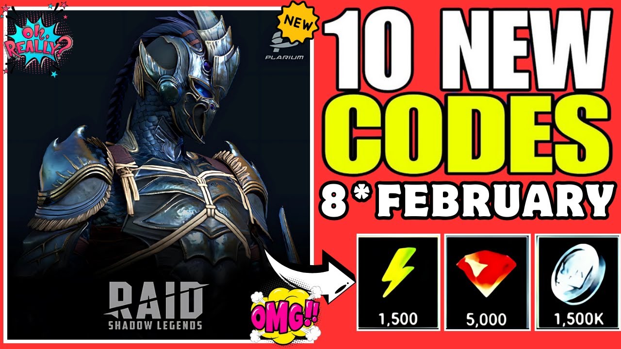 ⚠️FEBRUARY⚡CODE!⚠️ RAID SHADOW PROMO CODES - RAID SHADOW LEGENDS CODES ...