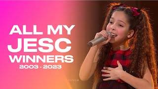 My JESC Winners (2003 - 2023) #eurovision #esc #jesc #junioreurovision #unitedbymusic #music #song