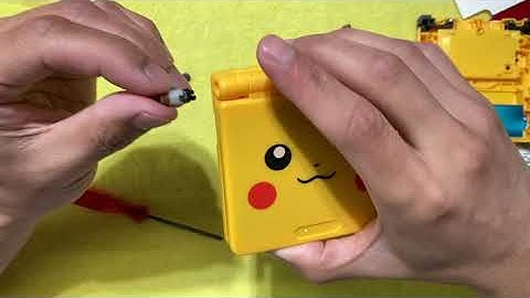 Changing an Old GameBoy Advance SP Shell to Pikachu Edition GBA SP Replacement ReShell