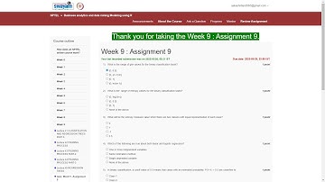 Assignment 9 | Business analytics and data mining Modeling using R | NPTEL -2K23 | DATA Science