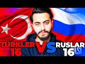 TÜRKİYE VS. RUSYA ! 16 TÜRK YAYINCI VS. 16 RUS E-SPORCU - MİLLİ MAÇ SERİSİ #3