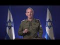 A message from idf spokesperson radm daniel hagari on aborted strikes