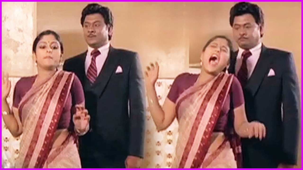 Krishnam Raju Making Fun With Jayasudha | Bharathamlo Shankaravam Movie Scene