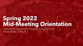 EOPS SP22 Mid Meeting Orientation