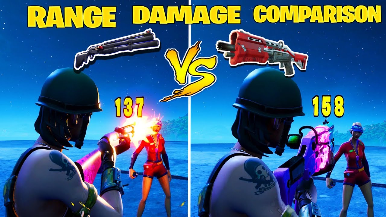 Combat Shotgun VS Tactical Shotgun Damage range Comparison(The Best To