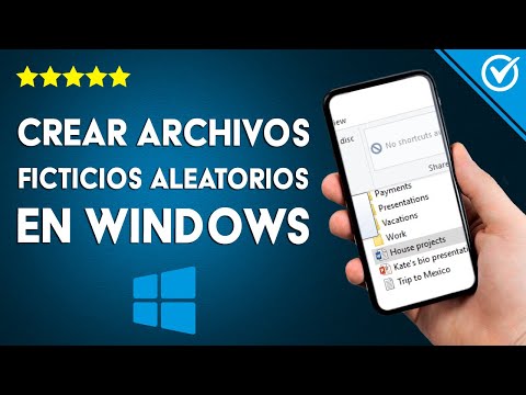 ¿Cómo crear archivos ficticios aleatorios en WINDOWS con tamaño específico?