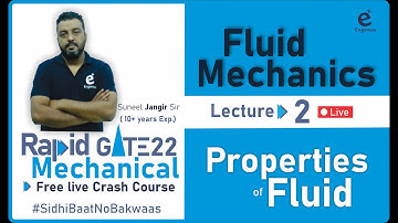 #Lec.2 || Fluid Mechanics || Properties  / Mechanical Crash Course GATE 22 / Rapid GATE / Engenius