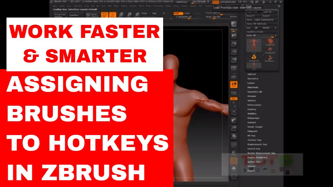 how to set a hot key zbrush 20q8