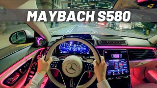 2021 MercedesMaybach S580 | POV NIGHT DRIVE