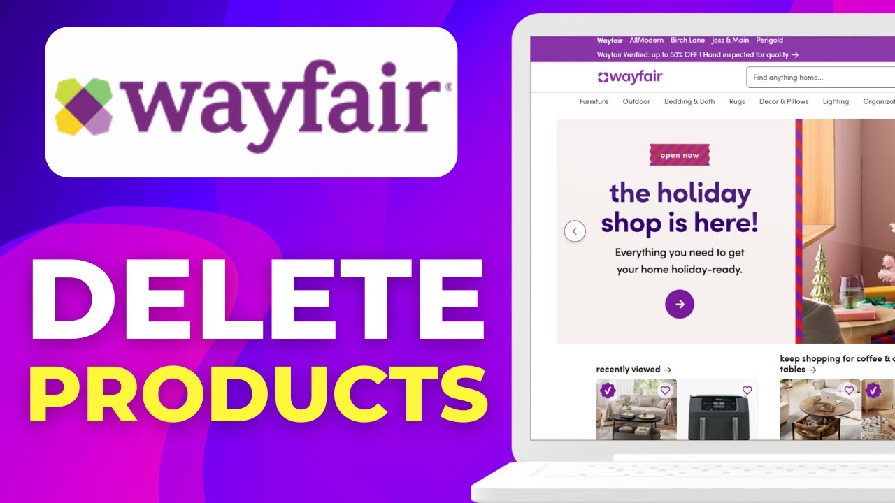 Как удалить товары из Wayfair 2025 пошагово