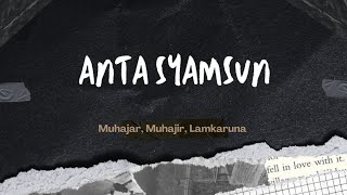 Anta Syamsun  Muhajar Muhajir Lamkaruna karaoke
