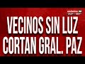 Vecinos sin luz cortan General Paz