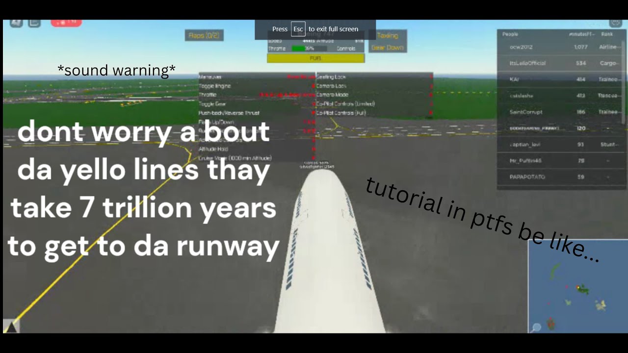 tutorial in ptfs be like... - YouTube