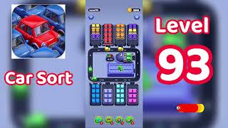 Car Sort Color Puzzle Level 93 Walkthrough 🚗🎨 | Mini Boss