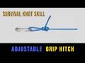 How To Tie An Adjustable Grip Hitch? | THE KNOT MASTER | Animated Knots