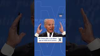 NY Times pide a Joe Biden que se retire de la carrera presidencial