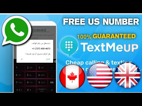 Activate WhatsApp with an American number from the TextMe UP App