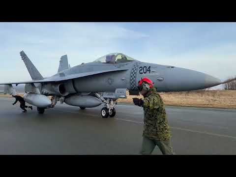 F/A-18 Hornets Arriving Bodø Norway
