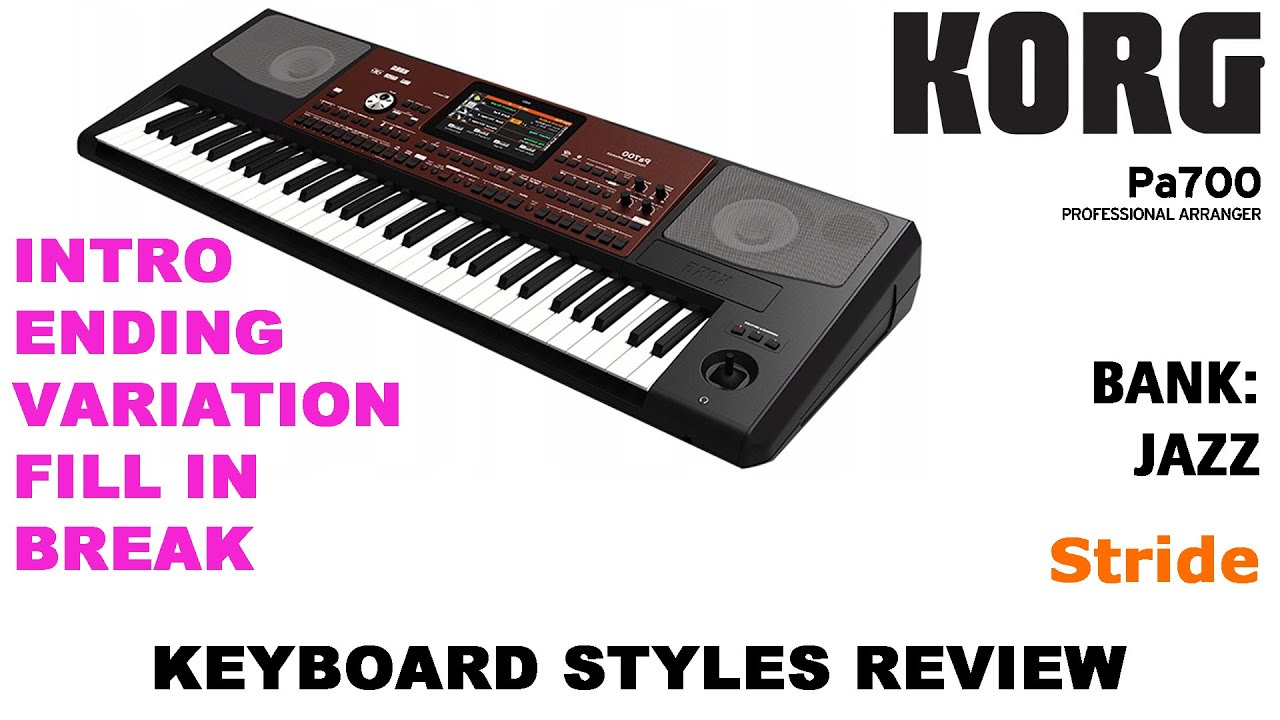 KORG PA700 STYLE - JAZZ - Stride