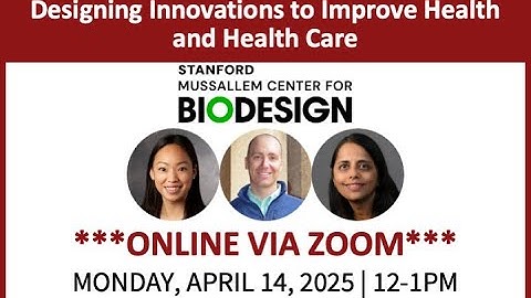 MCHRI Seminar Series: Biodesign Faculty Fellows (April 14, 2025)