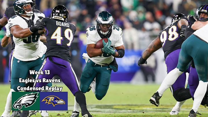 Eagles vs Ravens Condensed Replay | Week 13