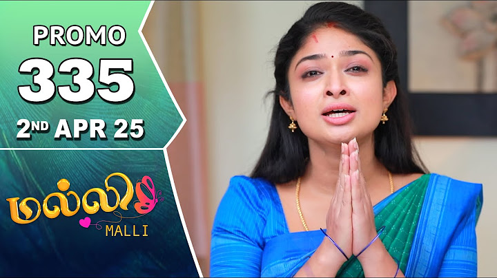 Malli Serial | Episode 335 Promo | 2nd Apr 25 | Nikitha | Vijay | Saregama TV Shows Tamil
