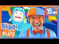 Obby Bods Games | Blippi Plays! |  Moonbug Kids - Games &amp; Playtime