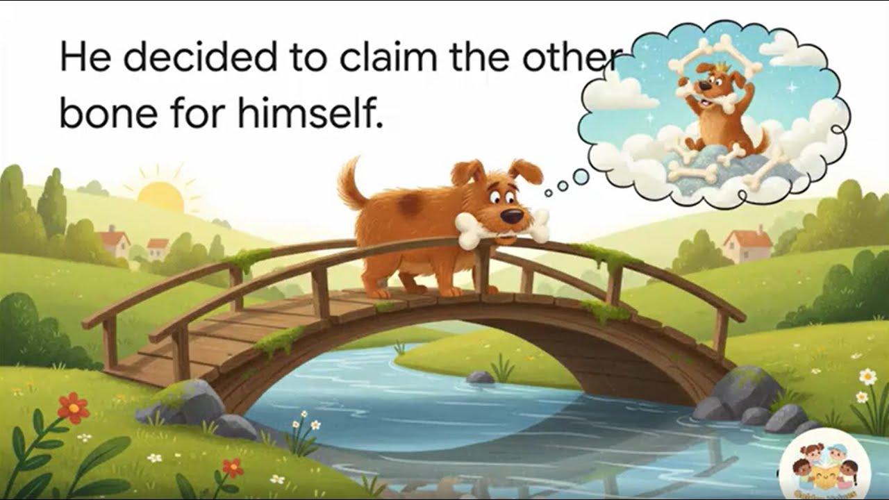 The Greedy Dog | Moral Story for Kids - YouTube
