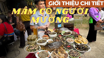 GIỚI THIỆU MÂM CỖ  ĐẶC TRƯNG CỦA NGƯỜI MƯỜNG TẠI LỄ HỘI KHAI HẠ 2024