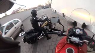 Switching bikes with my firend Versys 650 :D