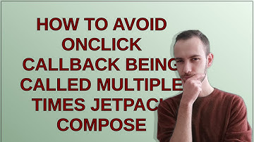 How to Avoid onClick callback being called multiple times Jetpack Compose