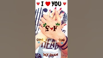 #S❤️K Couple Name Status❤️||Name art Video😍||Whatsapp status💘||2022  #ms_creation243