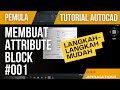 Autocad tutorial ~ cara membuat attribute block dengan wipeout