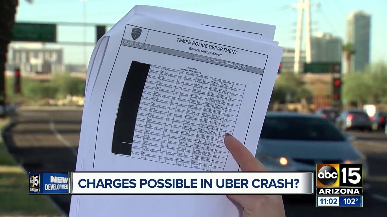 Backup Uber driver watching TV before fatal crash - YouTube