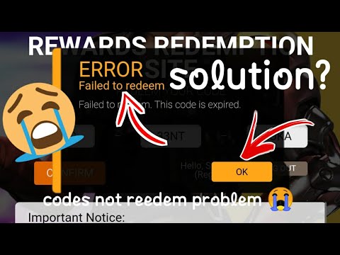 free fire ffic redemption website | error failed to reedem | the code is expired | problem solution