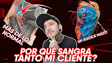 ¿Sangras durante un tatuaje?