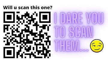 I dare you to scan the QR codes in this video... 😏