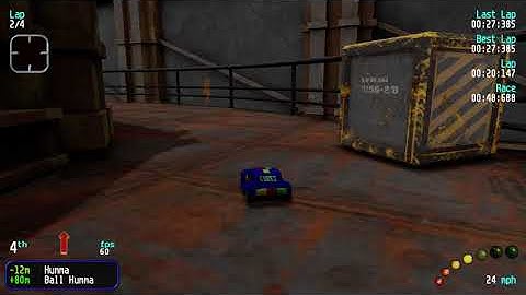 Re-Volt Custom Track The Reactor by javildesign, 16 Cars 4 Laps & Pickups!