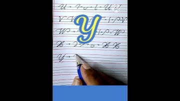 How to write letter Y in Cursive Writing, English handwriting Tutorial Step by Step #calligraphy