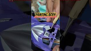 Airbrush Body PROTO SABER EVO #tamiya #mini4wd #koleksi #painting #tutorial #shorts
