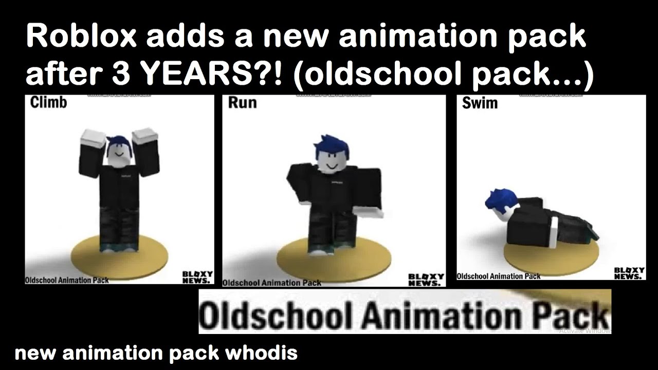Roblox Adds A New Animation Pack After 3 Years Old School Animation Pack 2020 Roblox Youtube - old cartoon roblox