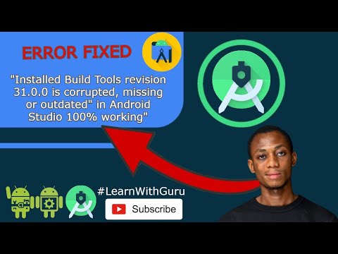 ERROR FIXED "Installed Build Tools revision 31.0.0 is corrupted or outdated" in Android Studio 100%