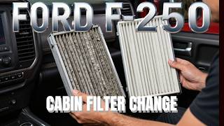 2019 FORD F-250 cabin air filter...Never been changed...Hows it going to look