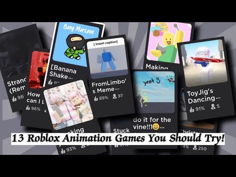 13 Roblox Animation Games That You Should Try Out! PART 1 