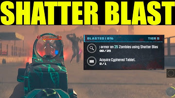 How to "destroy armor on 25 zombies using shatter blast ammo mod" MWZ | Blasted mission guide