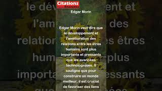 Edgar Morin - Le progrès dans les relations entre humains est plus urgent et nécessaire que #shorts Edgar Morin - Le progrès dans les relations entre humains est plus urgent et nécessaire que #shorts