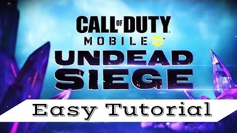 Call of Duty Mobile- Undead Siege Easy Tutorial |How to Survive Undead Siege